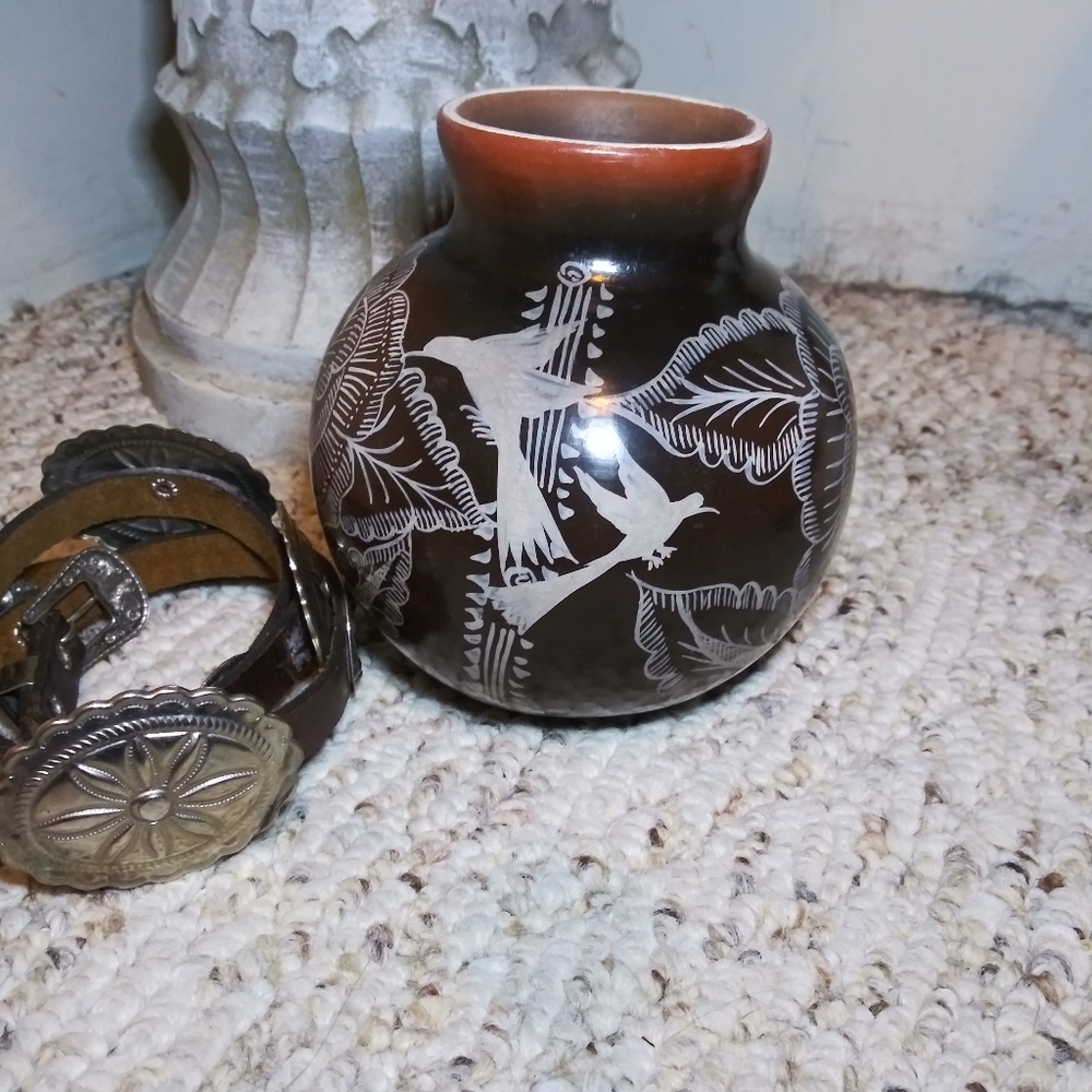 3/$18 Hand painted Southwestern Small Vase - Picture 3 of 6